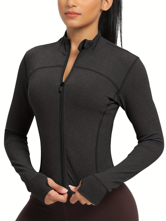 AeroFlex Cropped Workout Jacket