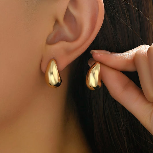 Vintage-Inspired Drop-Shaped Earrings