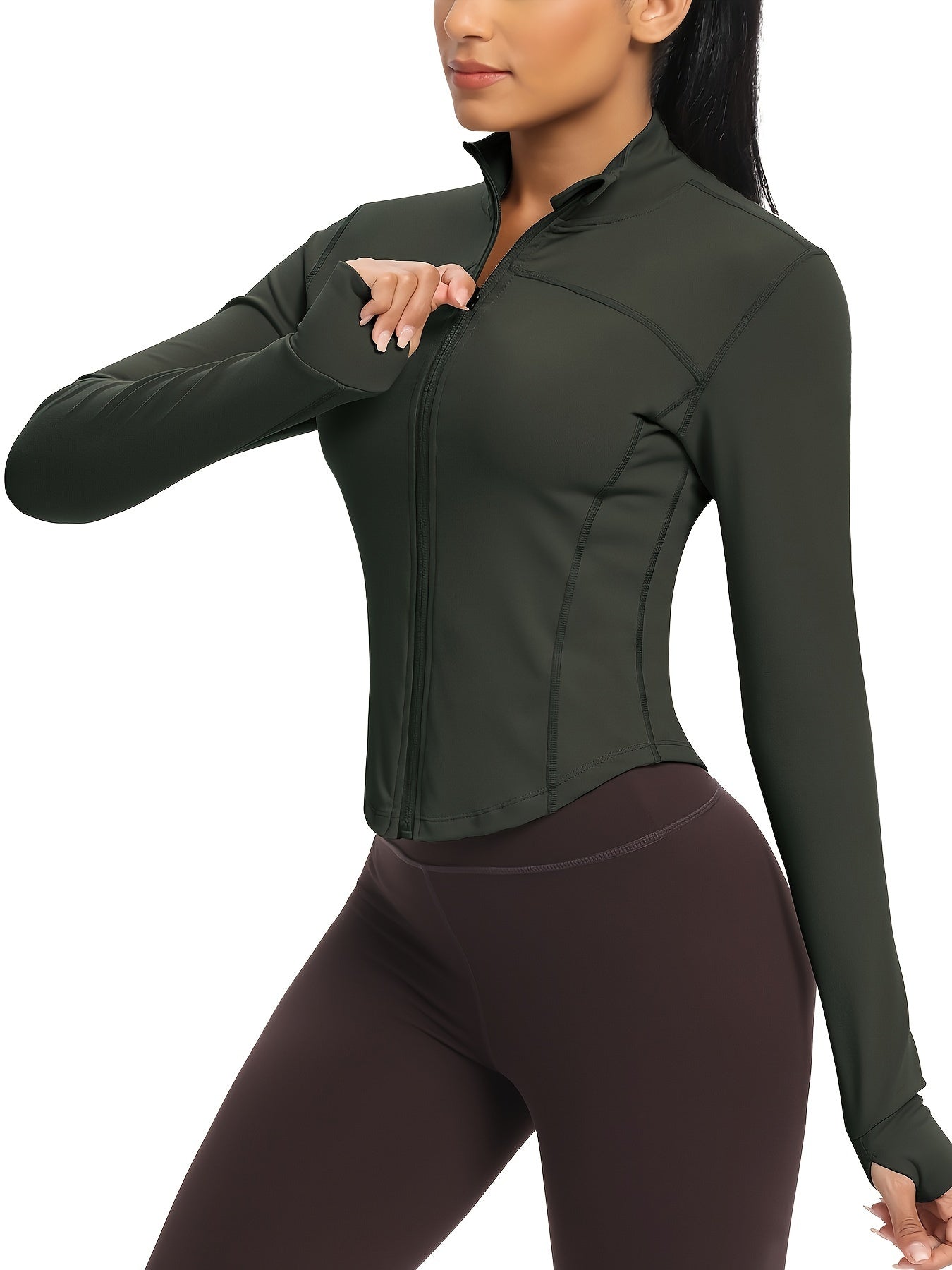 AeroFlex Cropped Workout Jacket