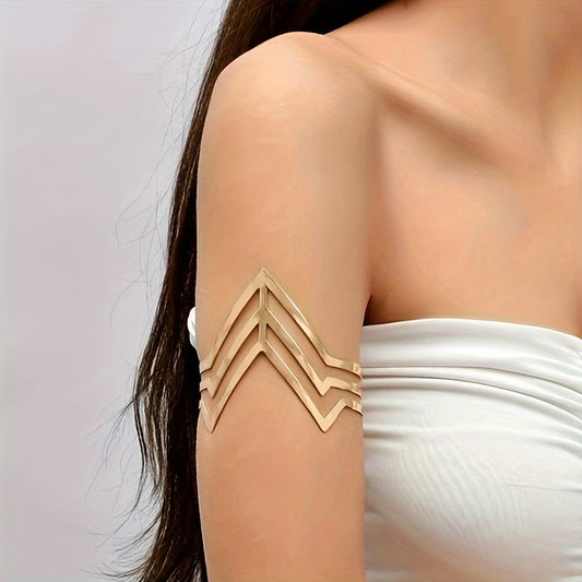 Elegant Vintage Geometric Arm Cuff